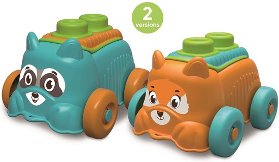 Clementoni Soft Clemmy - Emmer met Bouwset en Hondje - Zachte Stapelblokken - Speelgoed voor Baby’s vanaf 6 maanden
