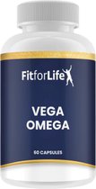 Fit for Life Vega Omega - Gemaakt van marinealg - Vegetarische bron van omega vetzuren - Hoge en veilige dosering EPA en DHA - 60 capsules