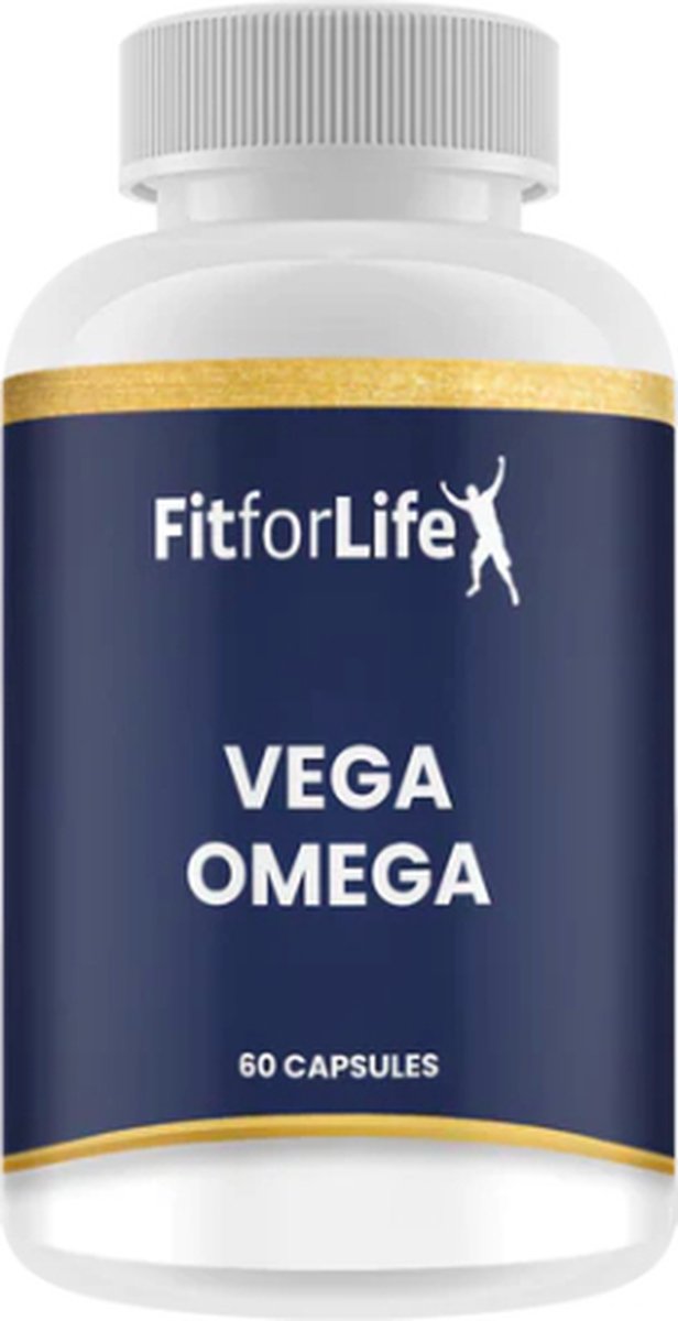 Goedkoopste Fit for Life Vega Omega - Gemaakt van marinealg - Vegetarische bron van omega vetzuren - Hoge en veilige dosering EPA en DHA - 60 capsules