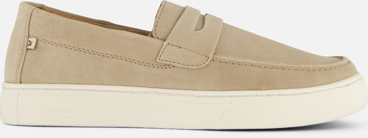 Rieker Instappers beige Nubuck - Maat 45