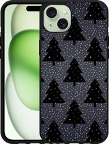 Cazy Hardcase Hoesje geschikt voor iPhone 15 Plus Snowy Christmas Tree