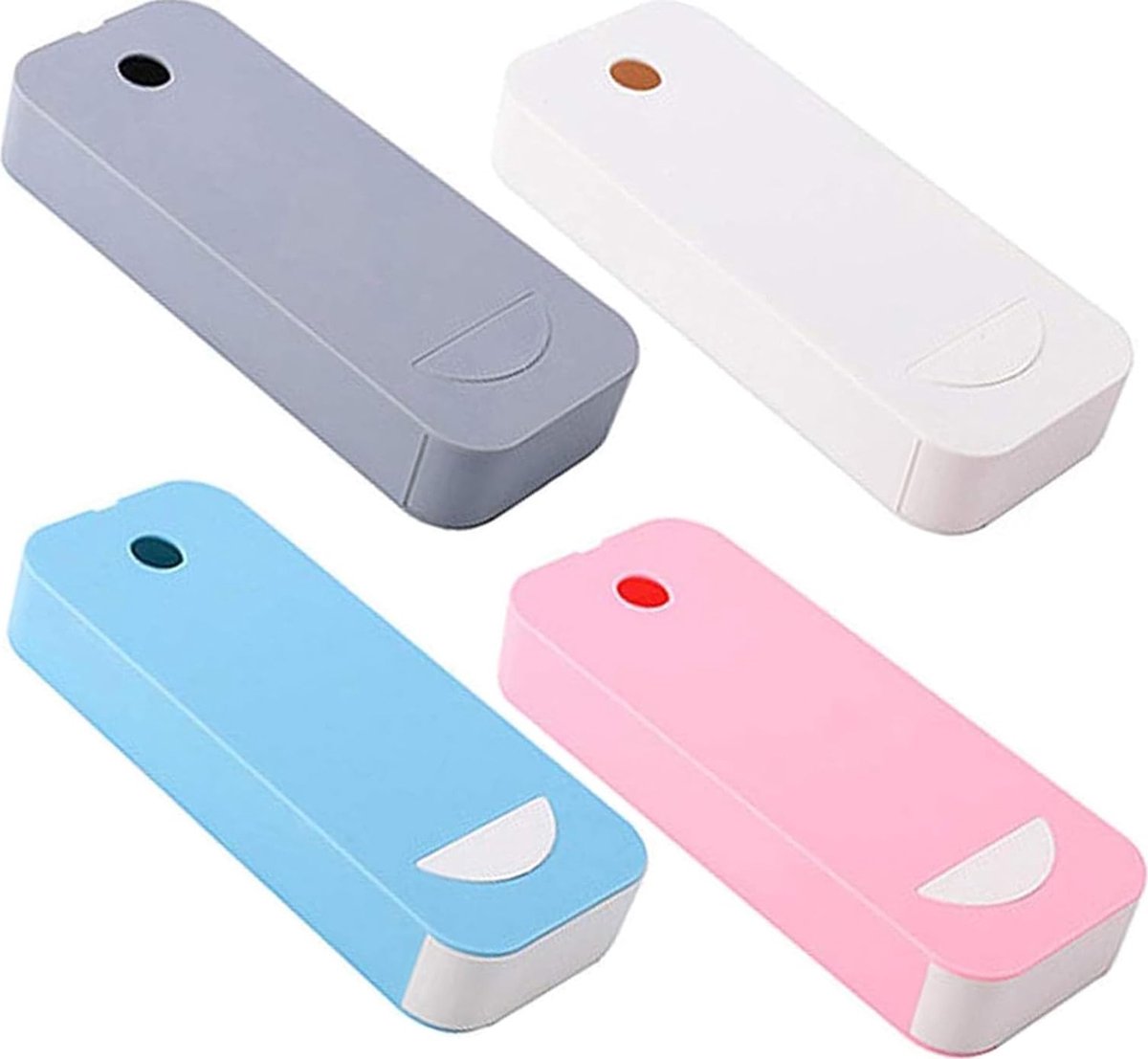 Goedkoopste 4 stuks onder het bureau lade-organizer, opslag, zelfklevende lade, potloodbakje, make-up-organizer, bureau, lade, verborgen voor kantoor (22 x 9,2 x 3,6 cm