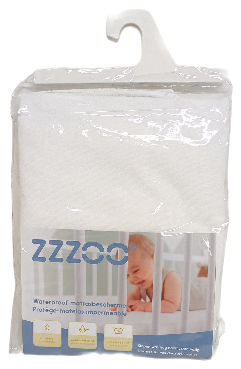 Matrasbeschermer Waterproof - 70x140cm - Katoen, Polyester En PU - Emob - Matrasbeschermers - Wit - PU; Polyester; Katoen