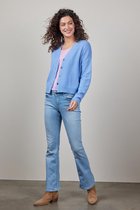 DIDI Dames Cardigan Luce cashmere in iris blue maat 34/36