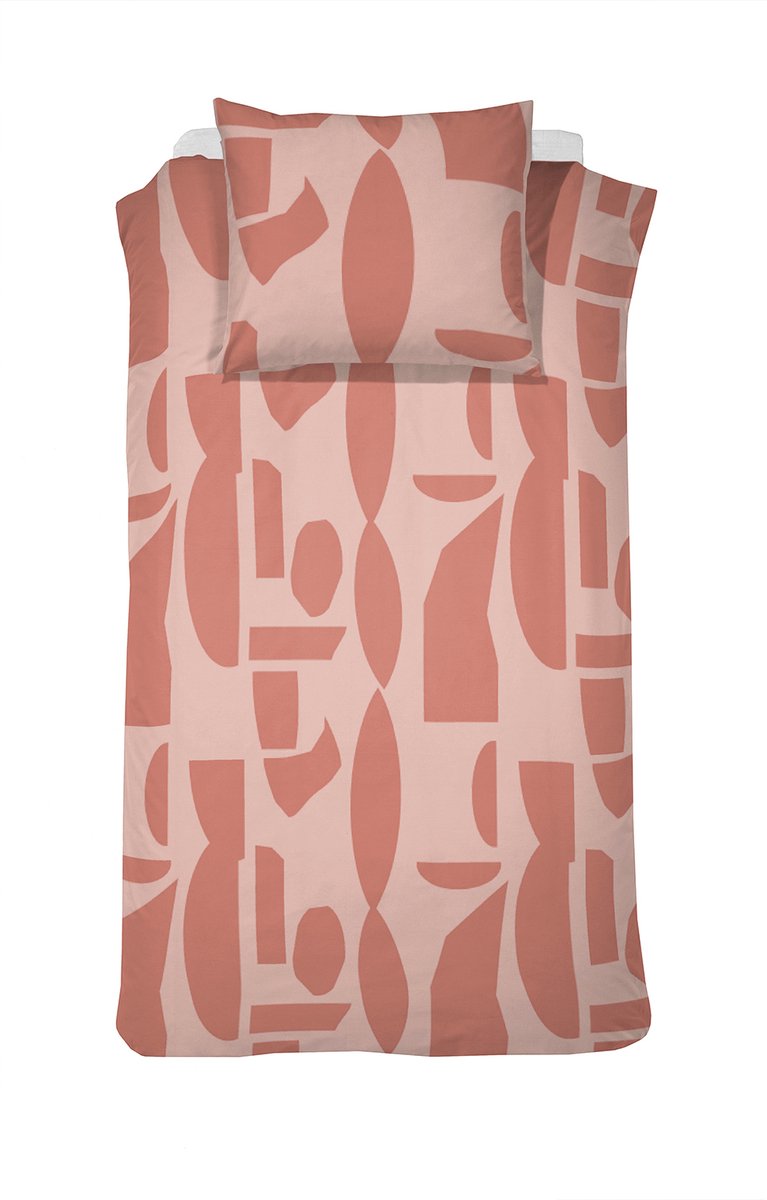 Cinderella Barista - Dekbedovertrek - Katoen - 140x200/220 cm + 1 kussensloop 60x70 - Roze