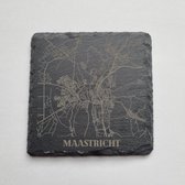 Onderzetters Maastricht, leisteen 10x10cm. Set van 6 stuks.