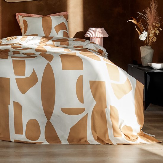 Cinderella - Barista - Dekbedovertrek - Katoen - 140x200/220 cm + 1 kussensloop 60x70 - Karamel van Cinderella — afbeelding 4
