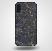 Smartphonica Telefoonhoesje voor Samsung Galaxy A50 met marmer opdruk - TPU backcover case marble design - Goud Grijs / Back Cover geschikt voor Samsung Galaxy A50