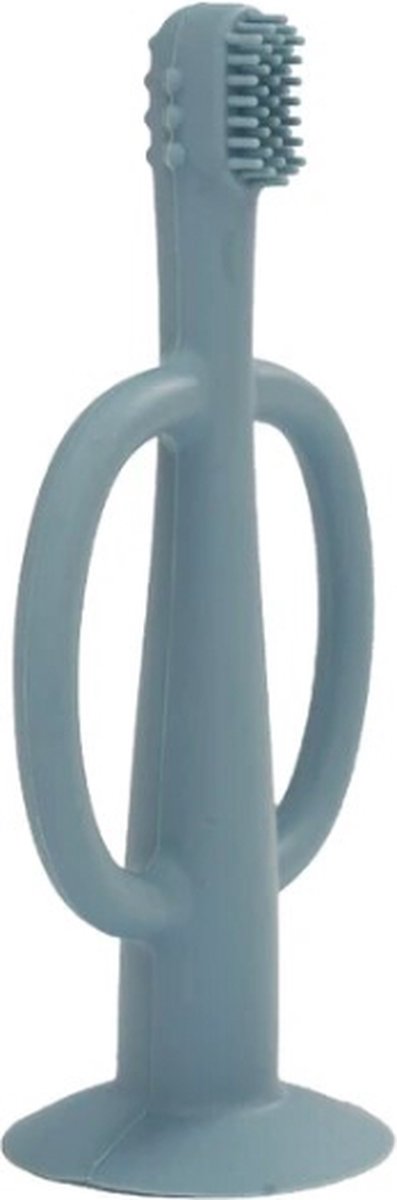 Goedkoopste Babytandenborstel - doorkomende tandjes - tandvlees massage - baby/peuter - silicone - Blauw