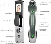 Slimme Deurslot Digitaal Biometrisch Gezichtsherkenning - Smart Lock - Elektronische Slot (6068)(24x240/30x240) -ZwartGroen