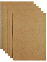 20x Kartonnen vellen Bruin - Kartonpapier - Hobbypapier - Knutselen - A4 formaat - Kartonvellen bruin - 20 stuks