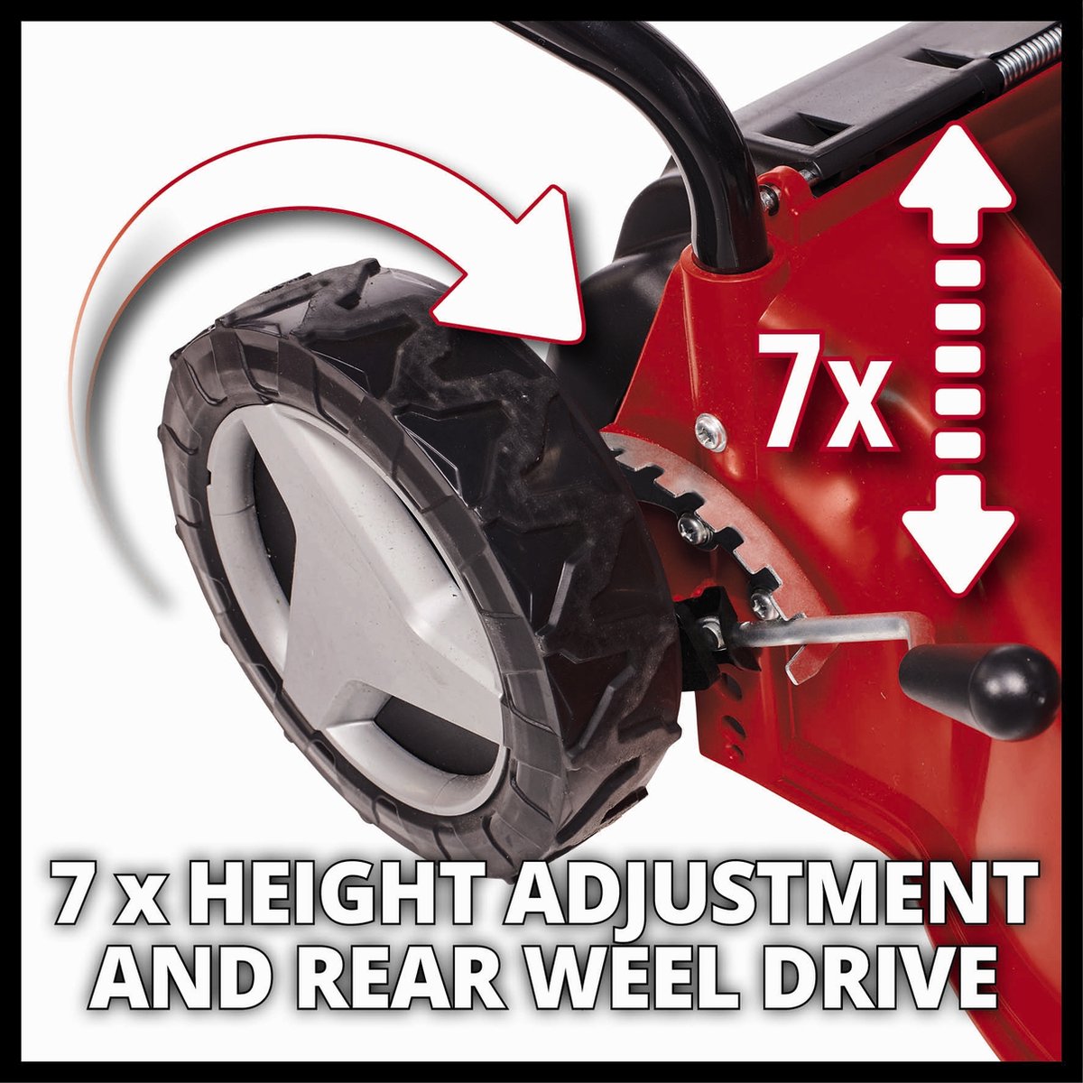 Einhell Benzine Grasmaaier GC-PM 40/2 S - 132 cm³ - 2 kW - 4-takt - Maaibreedte: 40 cm - Aanbevolen gazonoppervlakte: tot 1000 m² - 45 L opvangbak - Maaihoogte: 25-75 mm – foto 3
