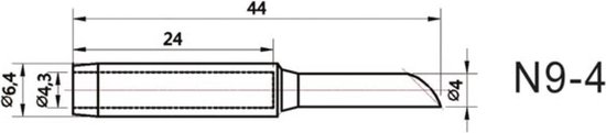 Velleman Afgeschuinde Soldeerpunt 3 Mm – Vervanging Voor VTSS220 Soldeerstation