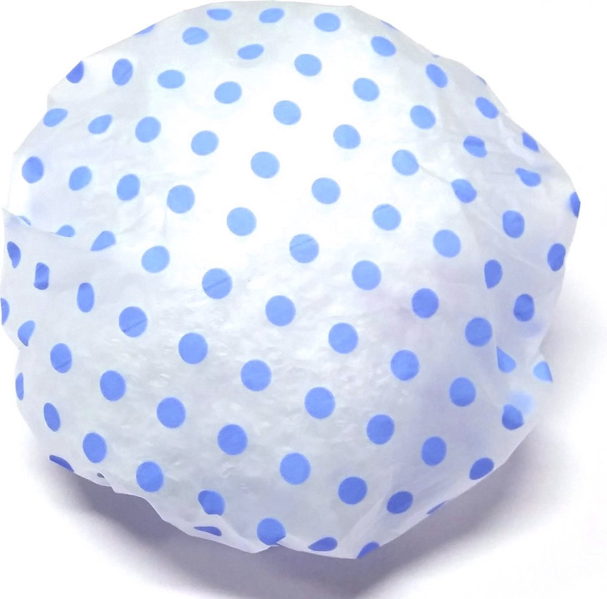 Goedkoopste Rojafit Budget Douchemuts - Soepel - Transparant - Blauwe Stippen