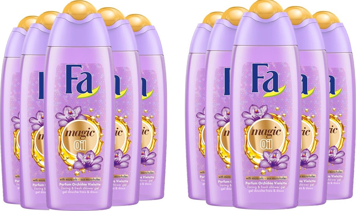 Fa Douchegel - Magic Oil Purple Orchid - Voordeelpak 10 x 250 ml