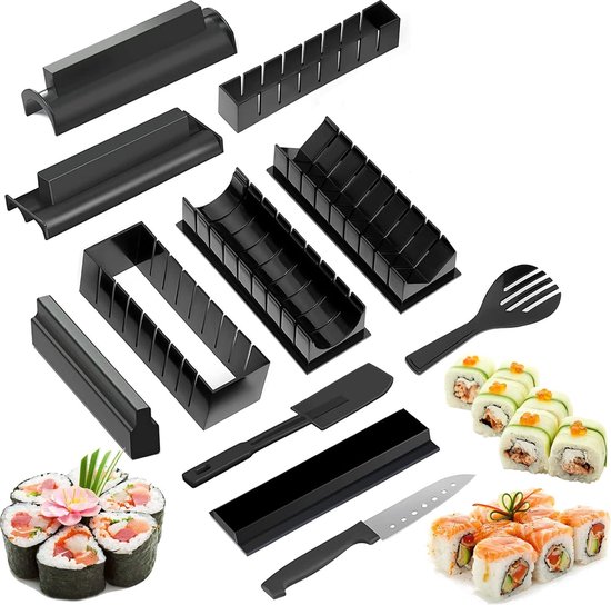 Sushi set XXL met mes Sushi maken Sushi maker Sushi kit Zelf