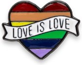 Badge Coeur avec amour est amour Pride