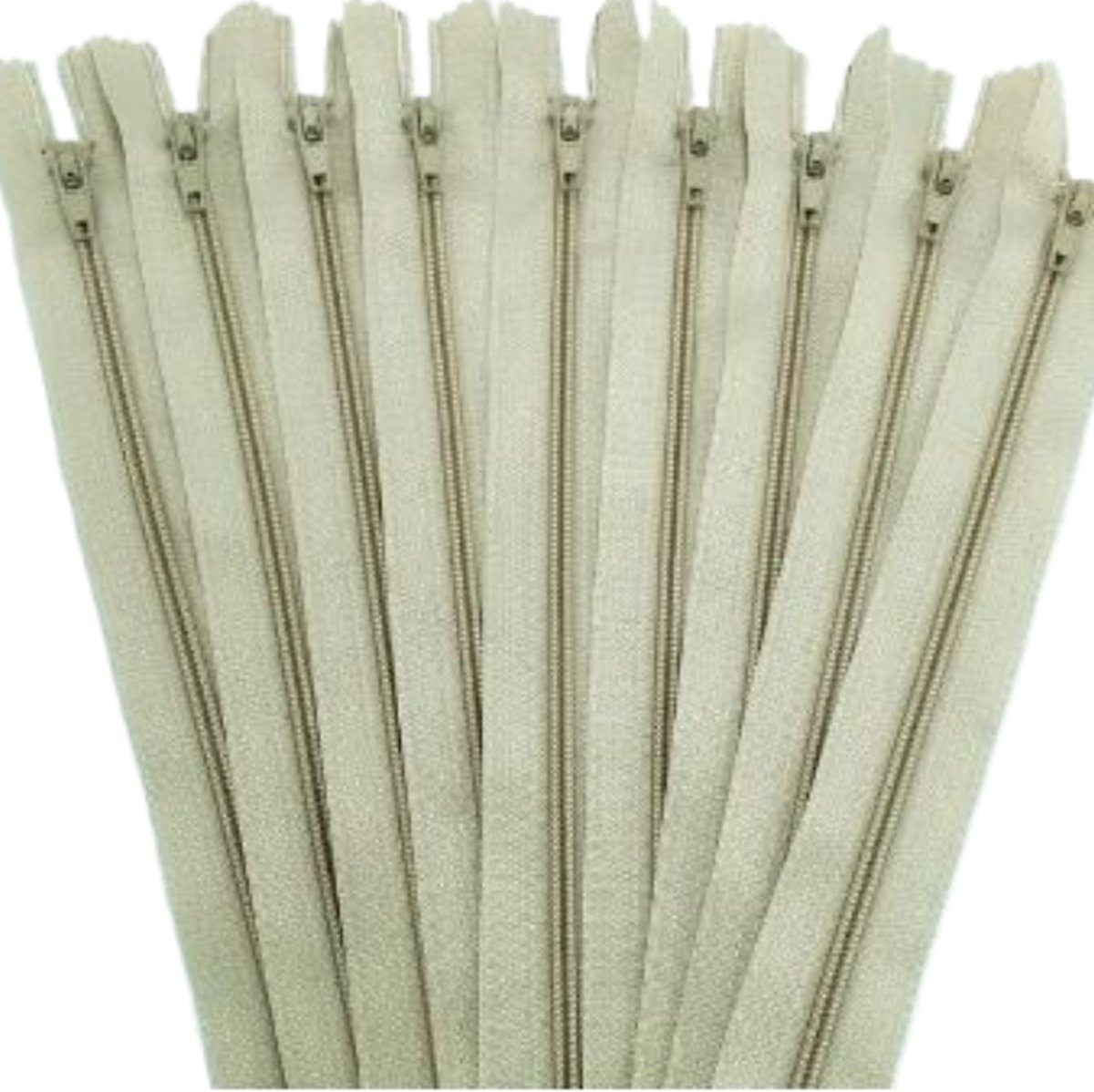 Create4Charity Close end rits 30 cm - beige - 1 rits