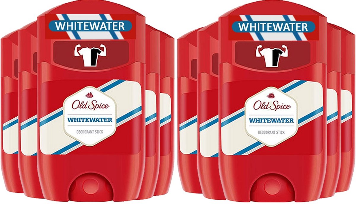 Goedkoopste Old Spice Whitewater Deo Stick 10 x 50 ml