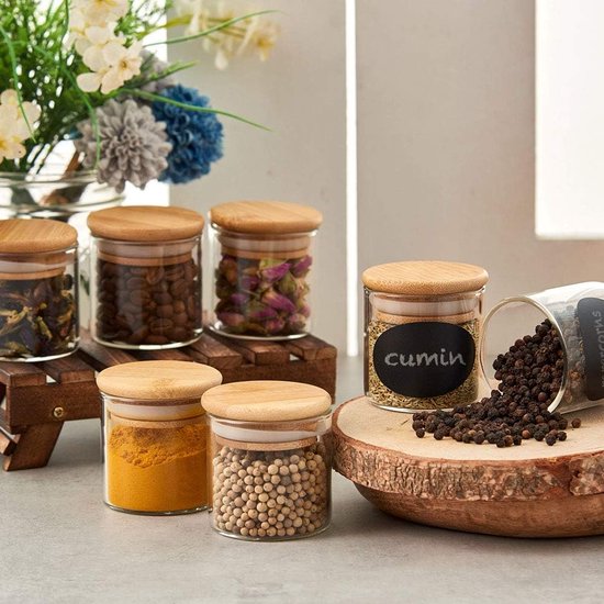 6 vershoudbekertjes van 120 ml met kliksluiting