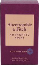 NOUVEAU: Abercrombie & Fitch Authentic Night Woman 100 ml EDP Spray