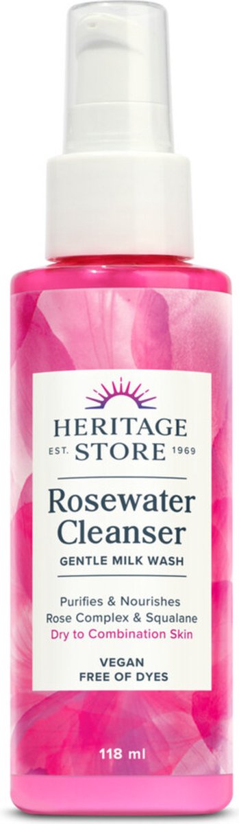 Heritage Store Gezichtreiniger Rozenwater 118 ml