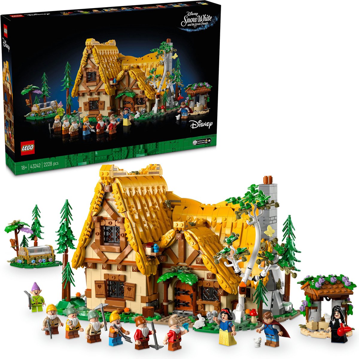 LEGO Disney Huisje van Sneeuwwitje en de zeven dwergen - 43242 — afbeelding 2