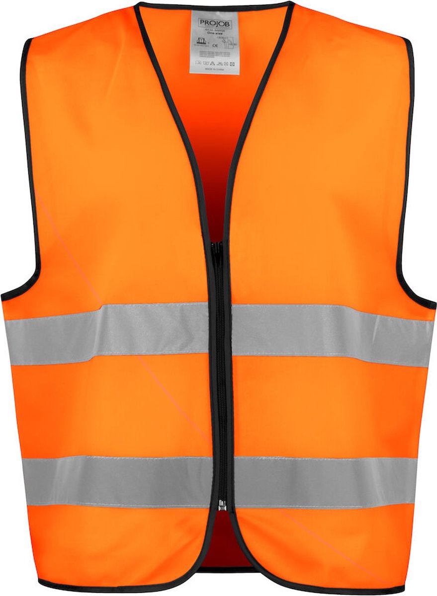 ProJob 6709 SIGNALISATIEHESJE EN ISO 20471 KLASSE 2 646709 - Oranje/Zwart - One size