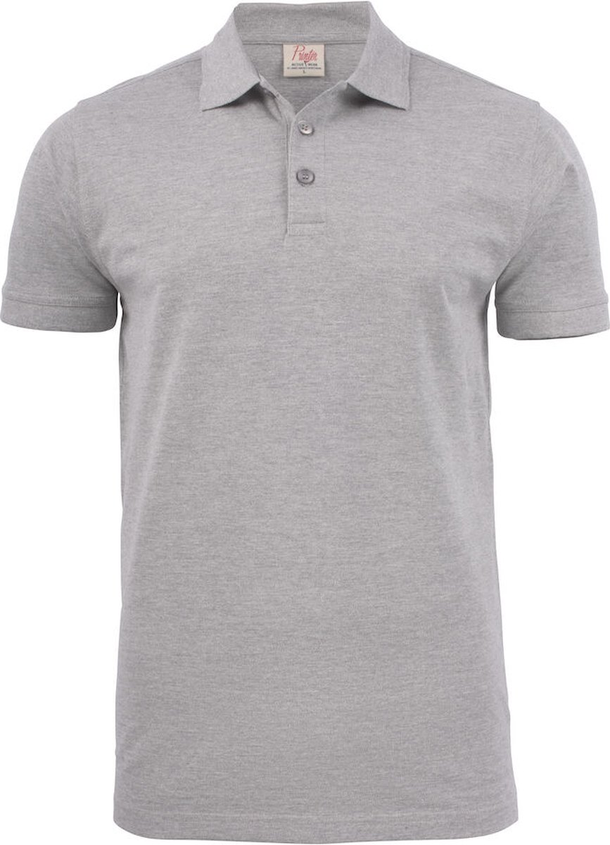 Printer POLO PIQUE SURF STRETCH 2265020 - Grijs Mêlee - XL