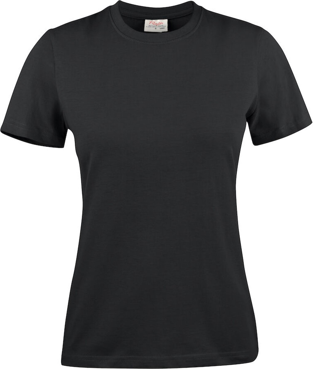 Printer HEAVY T-SHIRT LADY 2264014 - Zwart - L
