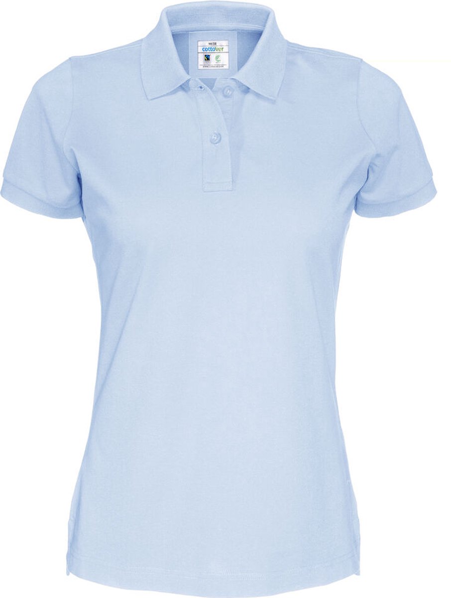 Cottover POLO PIQUE LADY - GOTS GECERTIFICEERD 141005 - Lichtblauw - XL