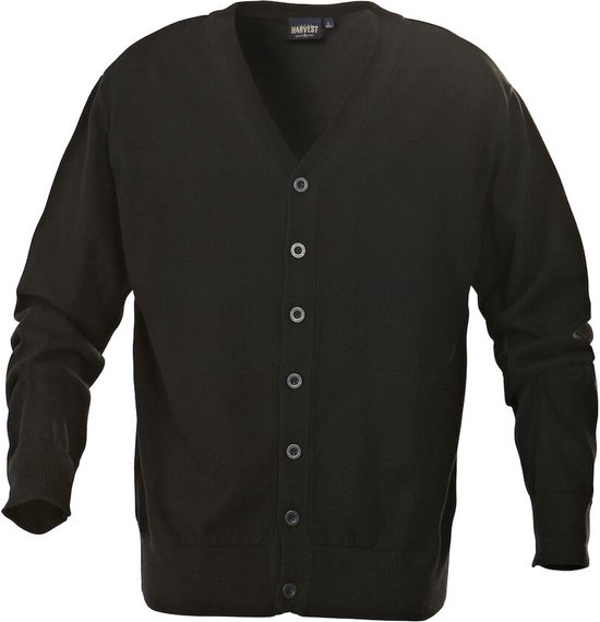 James Harvest CARDIGAN KNOWVILLE 2112501 - Zwart - XL