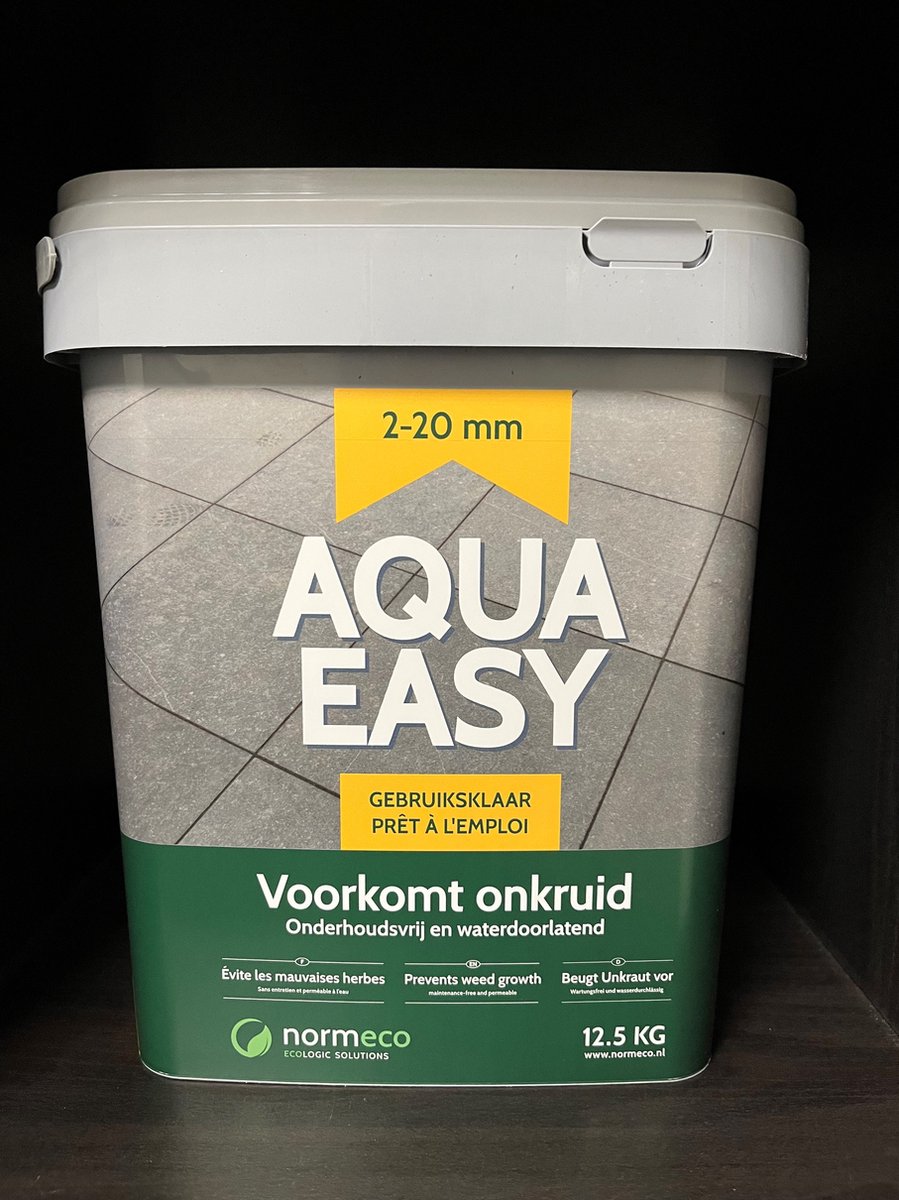 Aqua XP Easy Terras 15 kg - voegmiddel bestrating - kleur basalt - waterdoorlatend voegen - onkruidvrije bestrating - terrastegels
