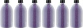 Badkaviaar Lavendel - 400 gram - Fles met zwarte dop - set van 6 stuks - bad parels