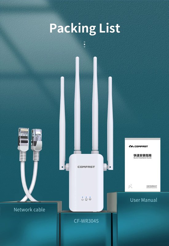 Extension WiFi, Amplificateur De Signal Wi-Fi 1200 Mbps Pour Maison Jusqu'à  9 800 Pieds Carrés, Répéteur Sans Fil Double Bande WiFi 2,4 GHz Et 5 GHz