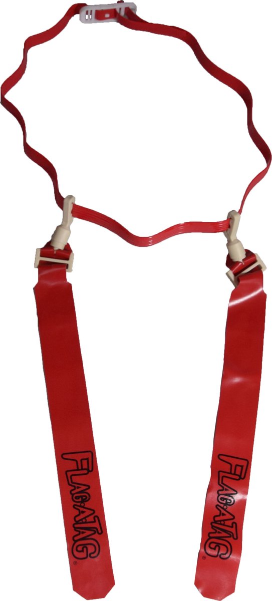 Markwort Flag-A-Tag Socket Rel. Kleur Scarlet Flag Football Set voor Sport American Football