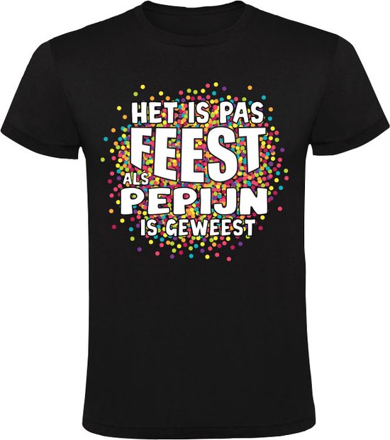 Ce n'est pas une fête tant que Pepijn n'a pas été T-shirt homme | chemise | Noir