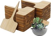 Bamboe Plantenlabels - 50 Stuks - Tekstborden - Kruidenbordjes - Om Te Beschrijven - Plantenstekers - Moestuinbordjes
