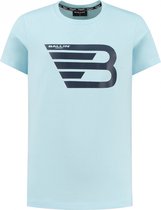 Ballin Amsterdam T-shirt with frontlogo Jongens T-shirt - Light Blue - Maat 10