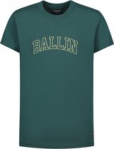Ballin Amsterdam - Jongens Oversized fit T-shirts Crewneck SS - Green - Maat 8