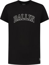 Ballin Amsterdam - Jongens Oversized fit T-shirts Crewneck SS - Black - Maat 8