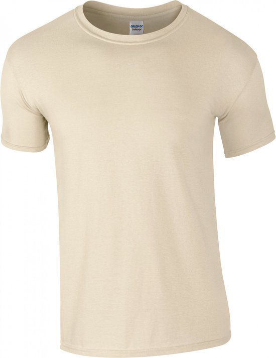 T-shirt met ronde hals 'Softstyle® Ring Spun' Gildan Sand - 4XL