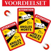 Dode hoek magneet sticker - Camper - Frankrijk (3x) | Angles morts