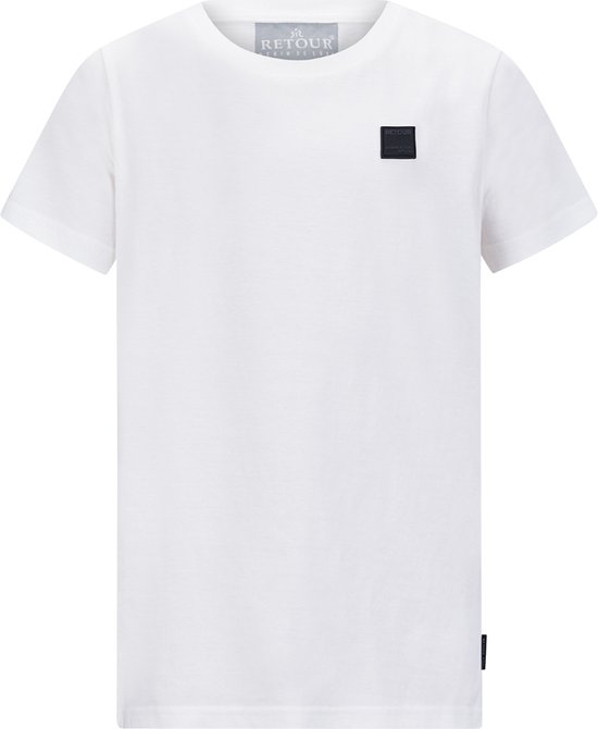 Retour jeans Chiel Jongens T-shirt - off white - Maat 6