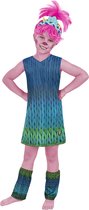 FUNIDELIA Déguisement Poppy Trolls 3 - pour fille - Taille: 122 - 134 cm