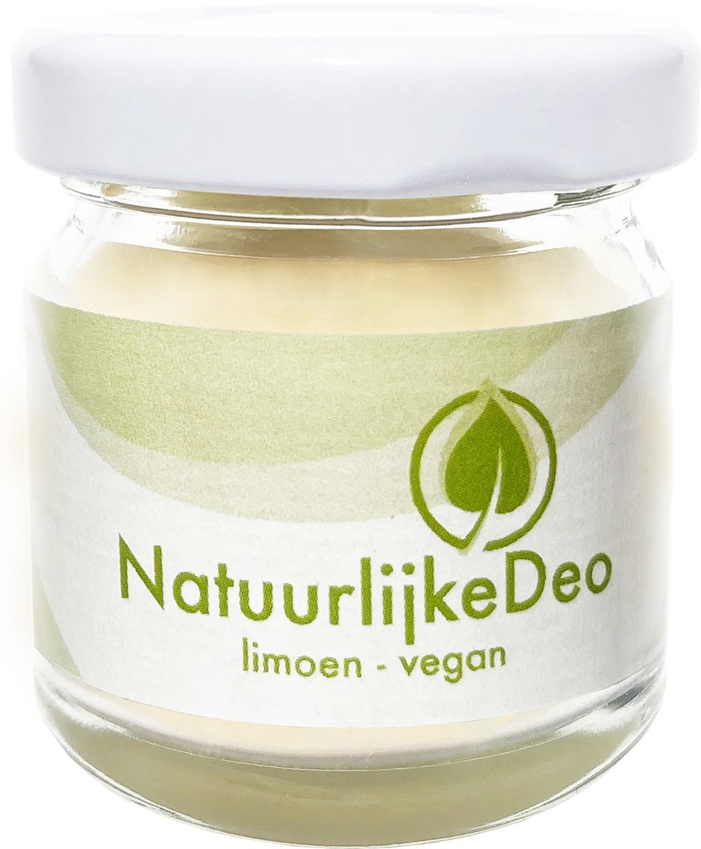 Natuurlijke Deo | 100% natuurlijke deodorant-crème | Limoen