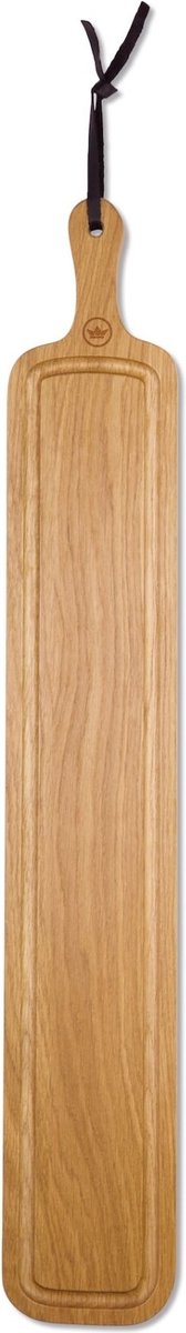 Dutchdeluxes - Broodplank - Snijplank - Serveerplank - 70x12cm - Massief eikenhout - XL - Stripe - Bruin