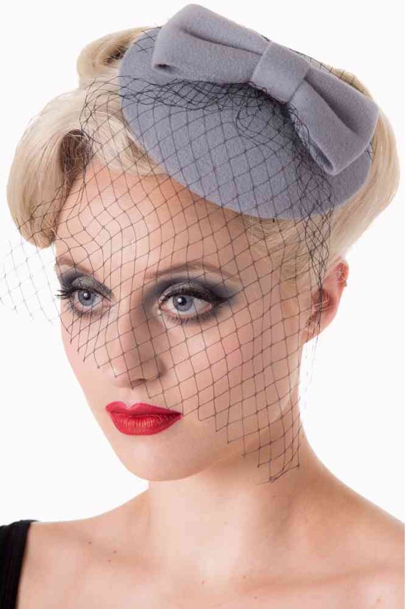 Dancing Days - Candice Fascinator - Grijs