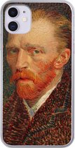 Geschikt voor iPhone 11 hoesje - Zelfportret - Vincent van Gogh - Siliconen Telefoonhoesje