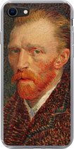 Geschikt voor iPhone 8 hoesje - Zelfportret - Vincent van Gogh - Siliconen Telefoonhoesje